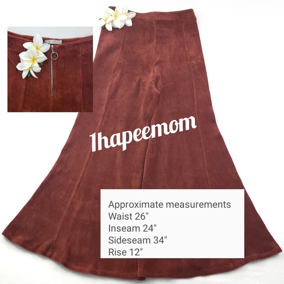 Zara Flared Cropped Pants Culottes Fitted Waist - Picture 5 of 7